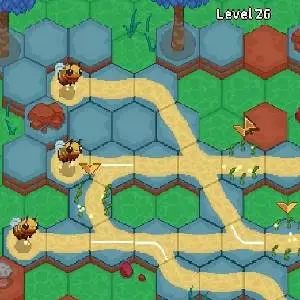 Bee Flowers: Royal Garden - Hexagonal Puzzle