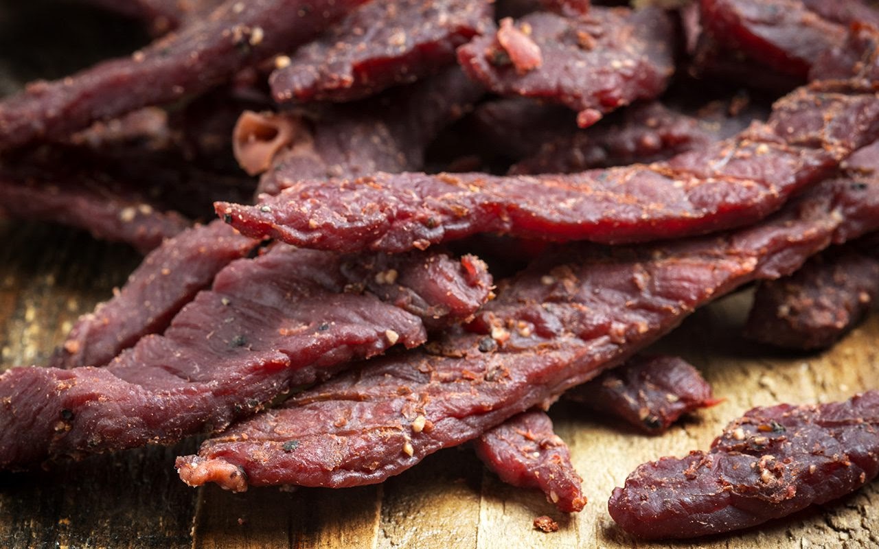 Low-sodium low-sugar lean beef jerky