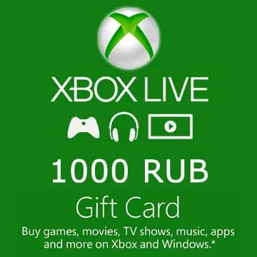 1000 RUB Gift Card Pc