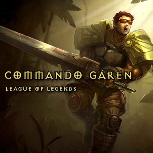 League Of Legends Skin Commando Garen LAN