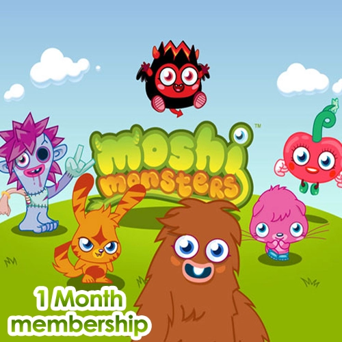Moshi Monsters 1 Month Memberships Pc