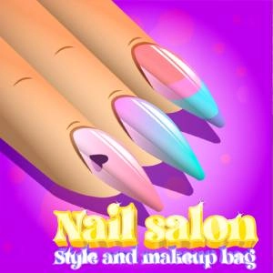 Nail Salon Style and Makeup Bag
