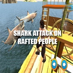 Shark Attack on Rafted People Pc