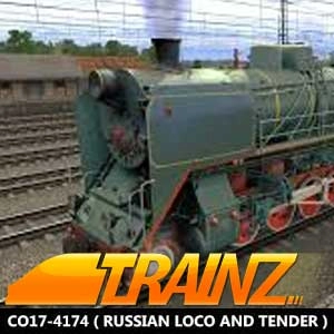 Trainz A New Era CO17-4174 Russian Loco and Tender