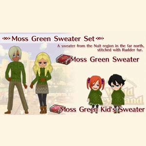 WorldNeverland Elnea Kingdom Moss Green Sweater Set Switch
