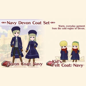 WorldNeverland Elnea Kingdom Navy Devon Coat Set