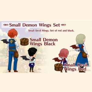 WorldNeverland Elnea Kingdom Small Demon Wings Set