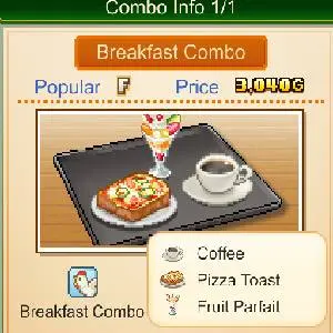 Cafe Master Story - Breakfast Combo
