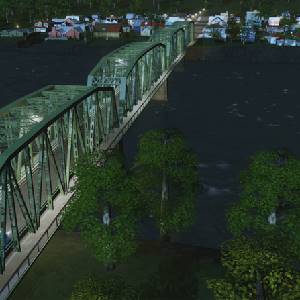 Cities Skylines Content Creator Pack Bridges & Piers American Two-Lane Truss Bridge