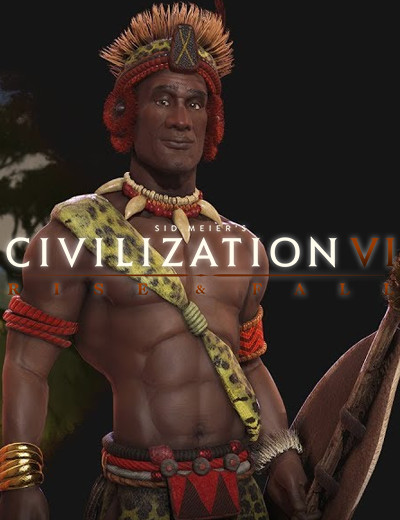 Shaka Leads the Zulus into Battle in Civilization 6 Rise and Fall