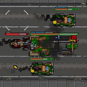 Enemy attack on the road