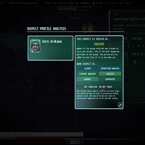 Suspect Profile Analysis