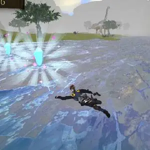 Crystal Vale: Dino Escape - Swimming
