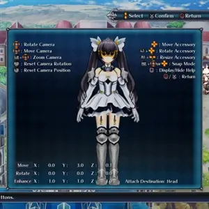 Cyberdimension Neptunia: 4 Goddesses Online - Character Screen