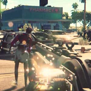 Dead Island 2 PS4 Shooting at zombies