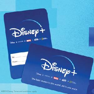 Disney Plus Subscription Gift Card
