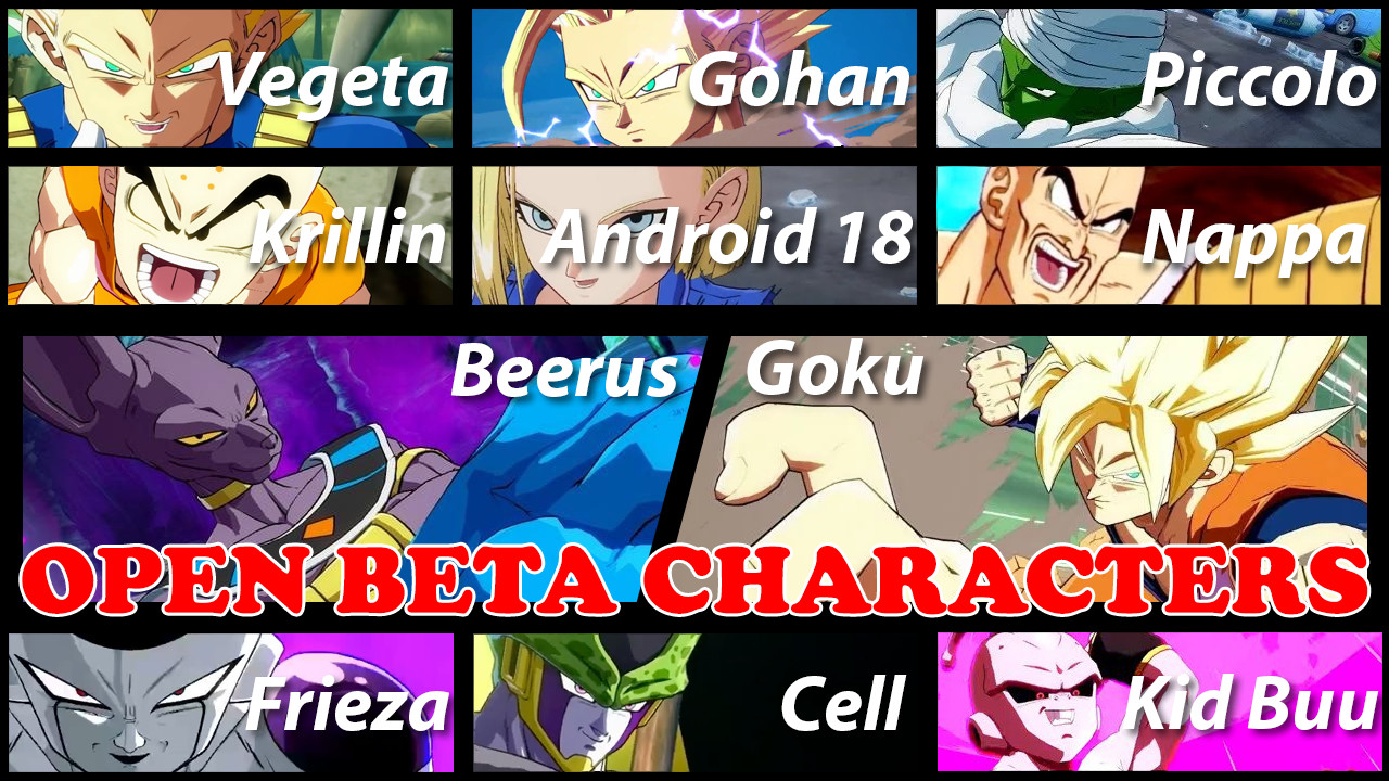 Dragon Ball FighterZ Characters