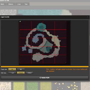Dungeon Painter Studio - Exporting to PDF