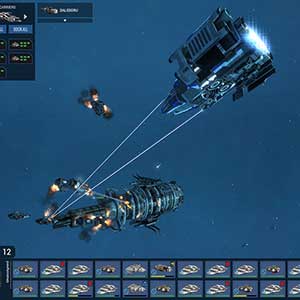 Dust Fleet Attacking Spaceship