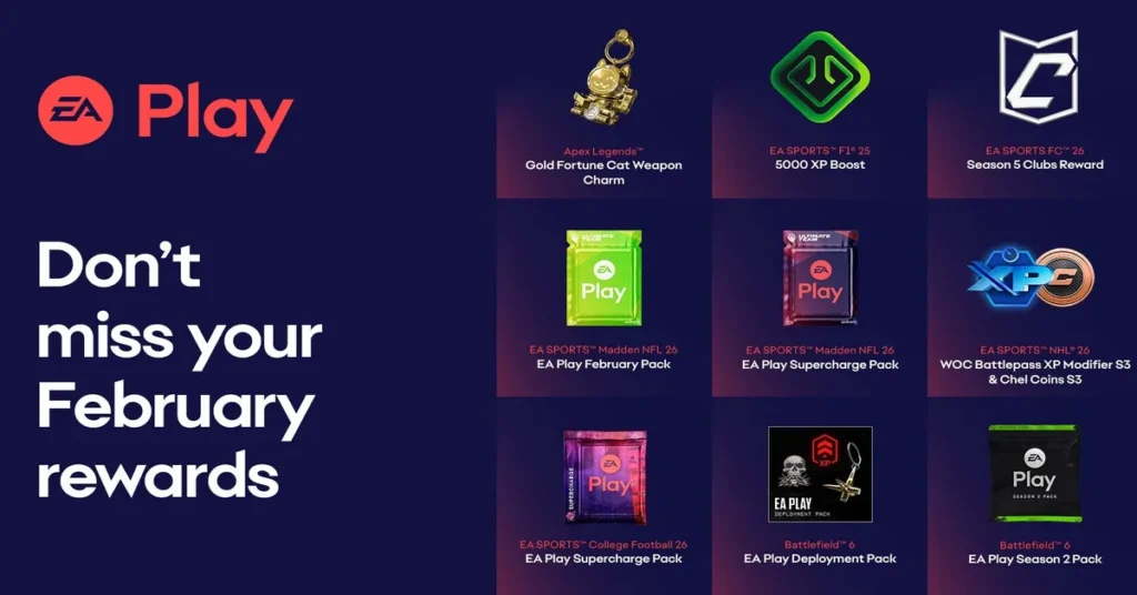 EA Play Member Rewards February 2026