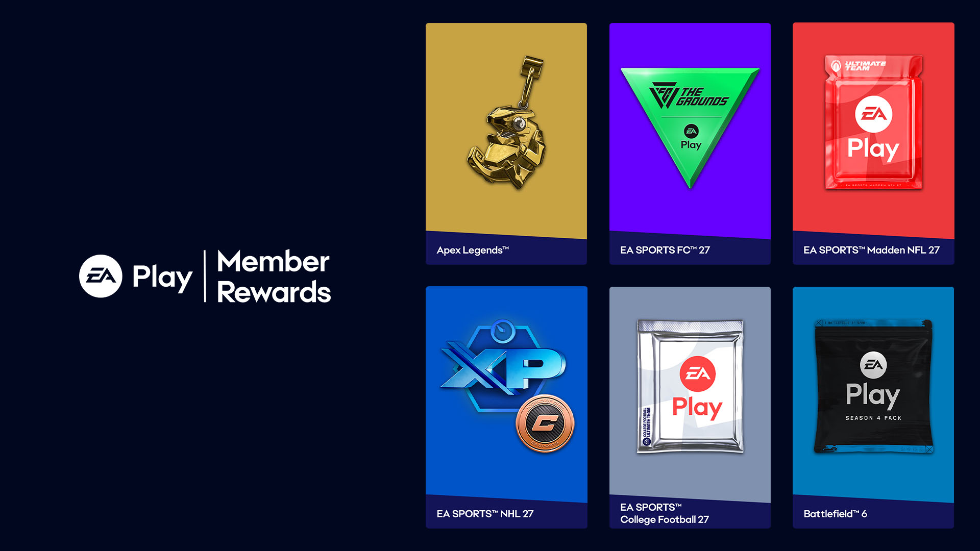 EA Play Member Rewards Schedule for October 2026