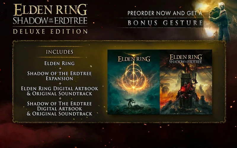Edição Deluxe de Elden Ring Shadow of the Erdtree