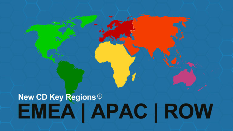 New CD Key Regions: EMEA, APAC, and RoW - AllKeyShop.com