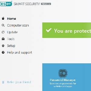ESET Smart Security Premium - Home Screen