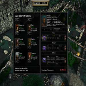 Expeditions Conquistador Equipment Screen