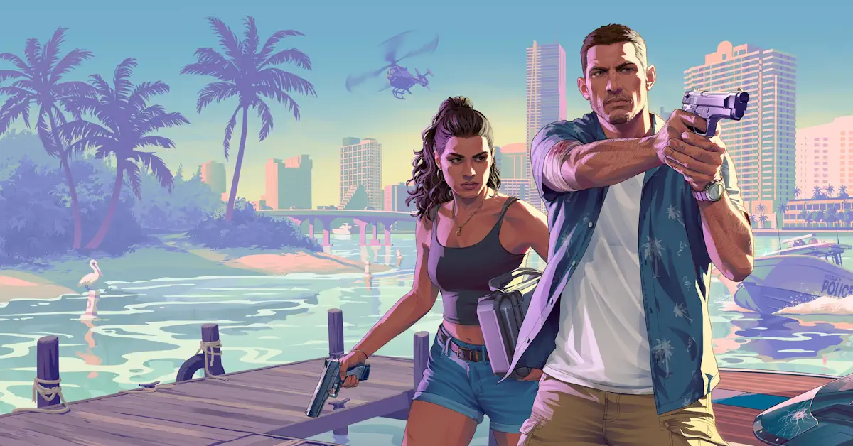 GTA 6 pre-orders on PS5 and Xbox Series X|S with Lucia and Jason in Vice City