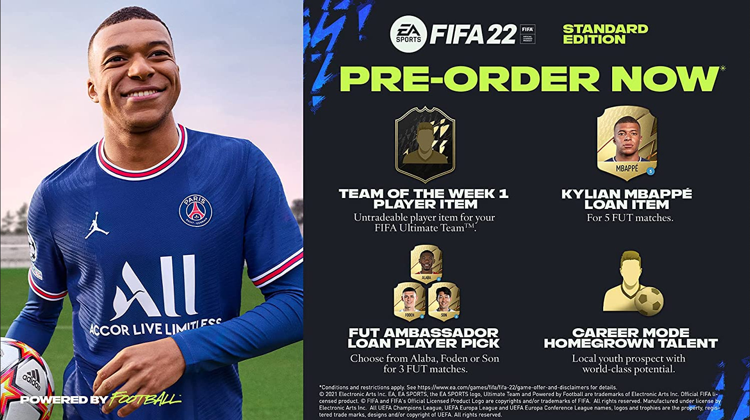 FIFA 22 Standard Edition Contents