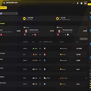 Football Manager 2022 Deadline Day