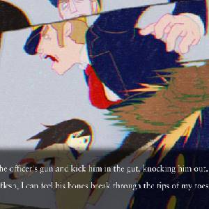 ghostpia Season One - Sayoko kicks Police Officer