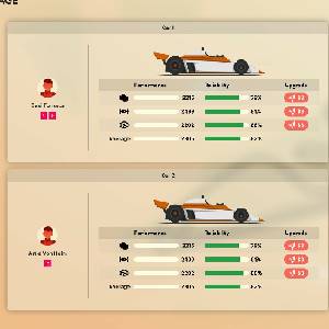 Golden Lap - Garage Screen