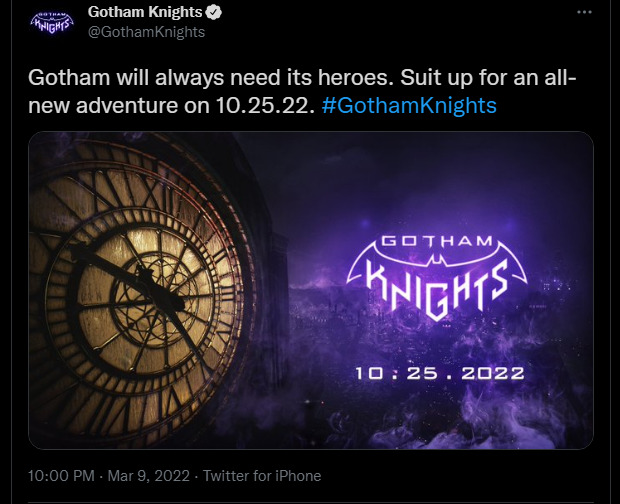 Is Gotham Knights a sequel to Arkham Knight?