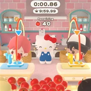 Hello Kitty Party Land - Peeling Fruits