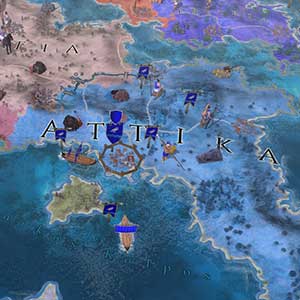 View of atticka on the map