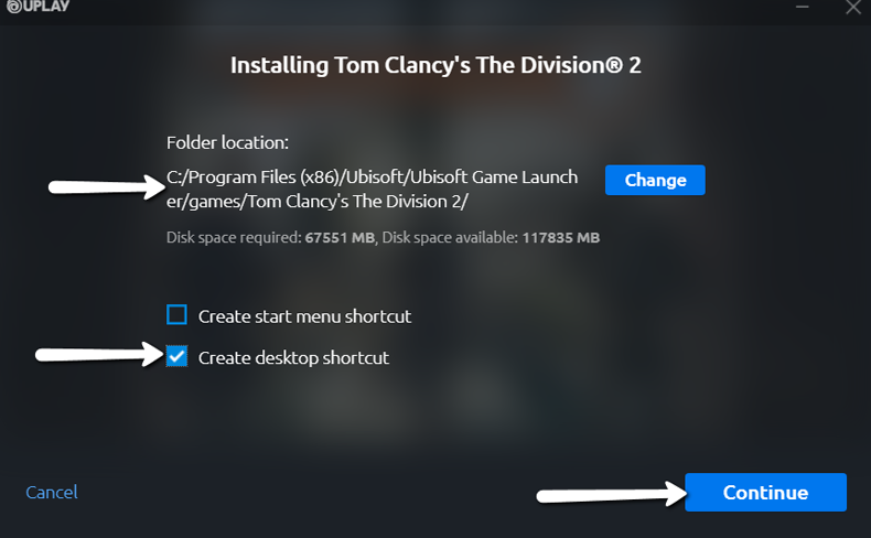 Uplay game installation path