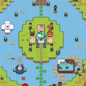 Island Robot Farm - Wind Turbine