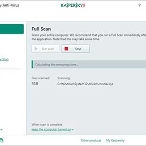 Kaspersky Anti-Virus Scanning