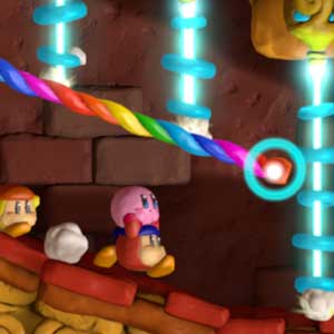 Kirby and the Rainbow Paintbrush Nintendo Wii U Moving along