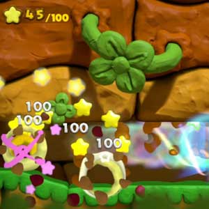 Kirby and the Rainbow Paintbrush Nintendo Wii U Collecting stars