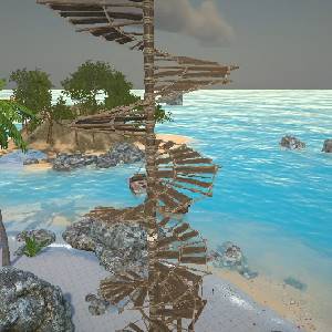 Leonardo’s Island - Spiral Wooden Stairs