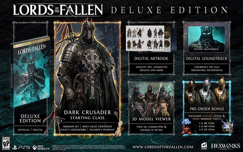 Conteúdo da Edição Deluxe de Lords of the Fallen