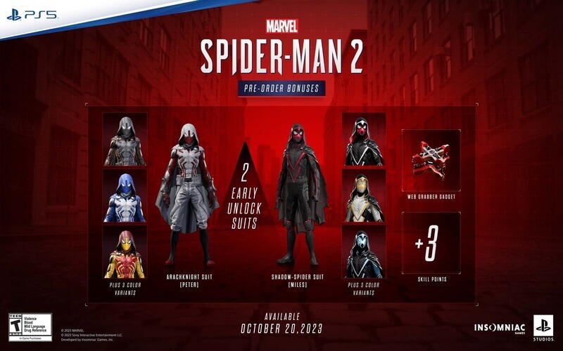 marvels spider-man 2 preordine-bonus