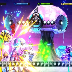 shoots balls of energy in a wave