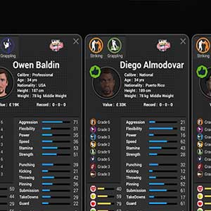 Middle Weight Fighters Profile