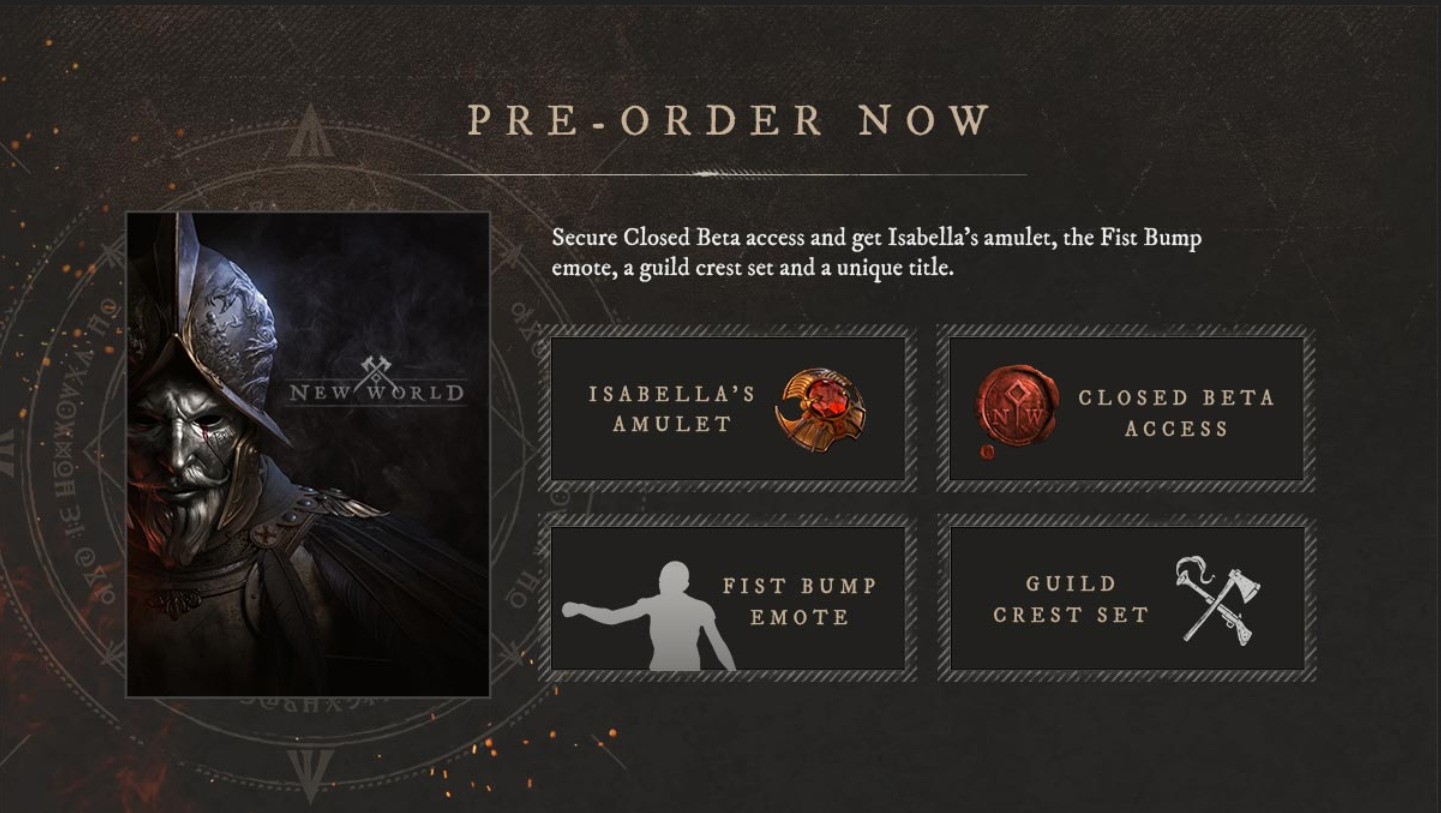 Pre-order New World CD Key Online