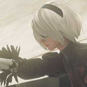 NieR Automata Game of the YoRHa Edition - Petting a robot