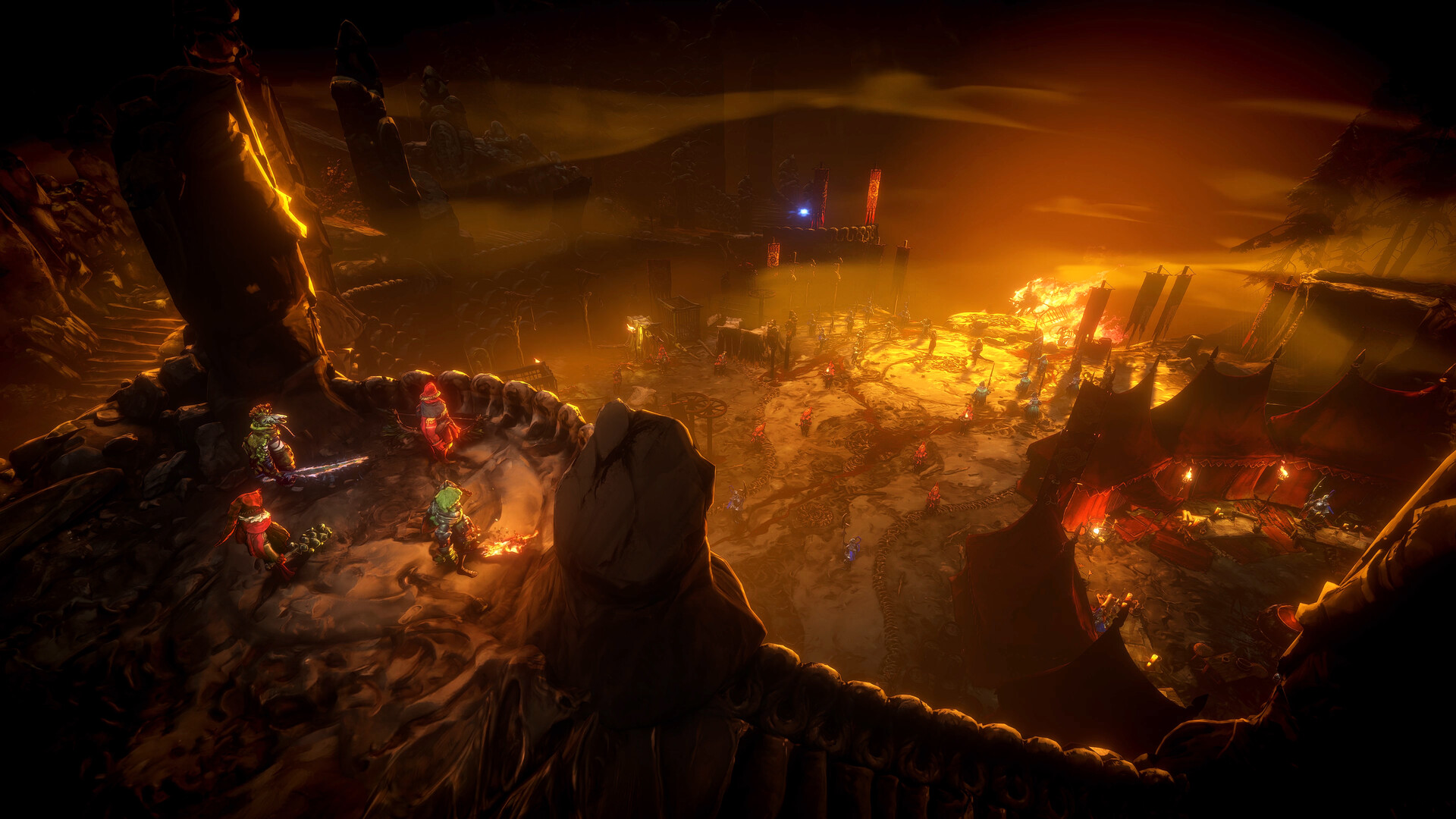 No Rest for the Wicked gameplay scene showing its brutal fantasy combat